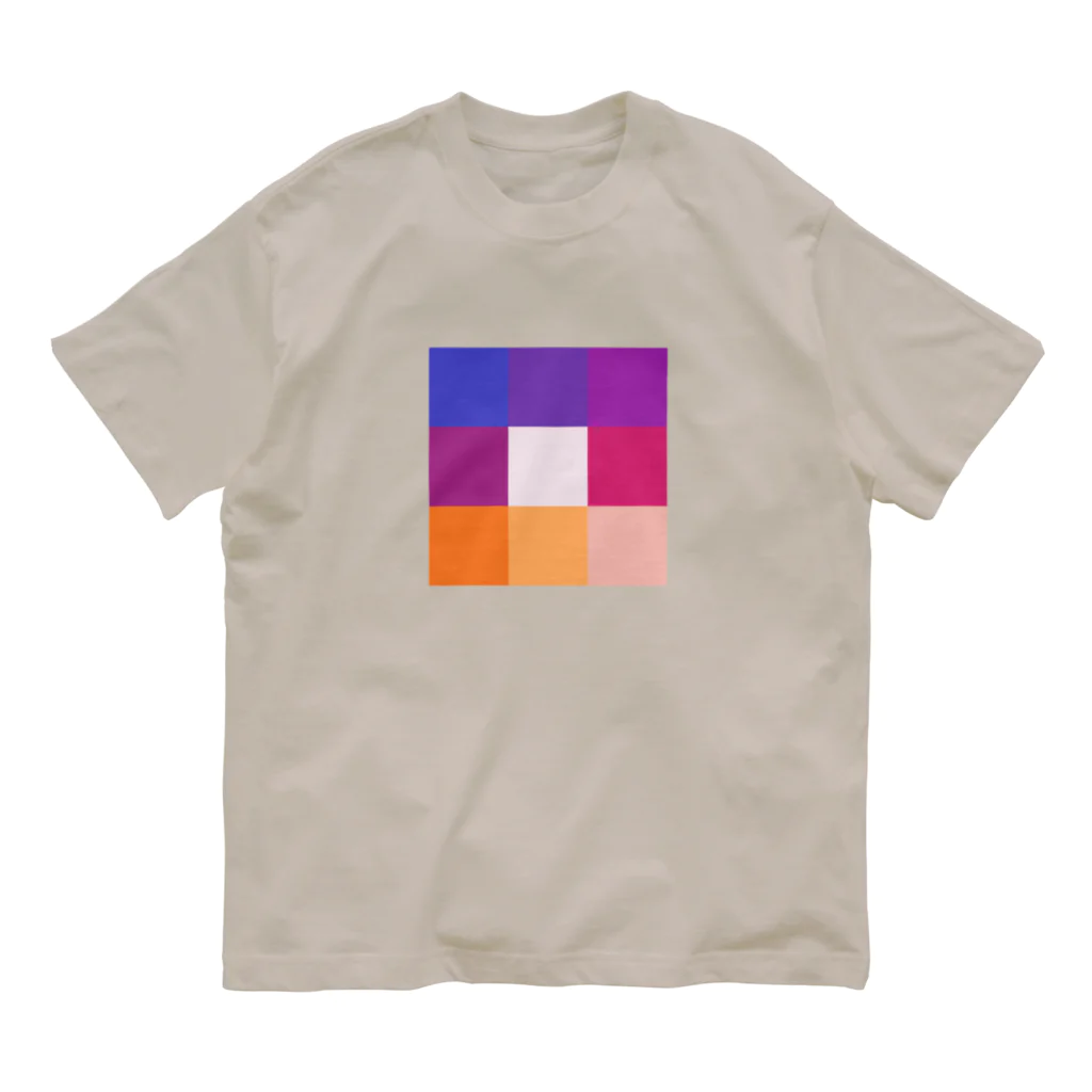 3×3 のドット絵のインスタ - 3×3 のドット絵 オーガニックコットンTシャツ