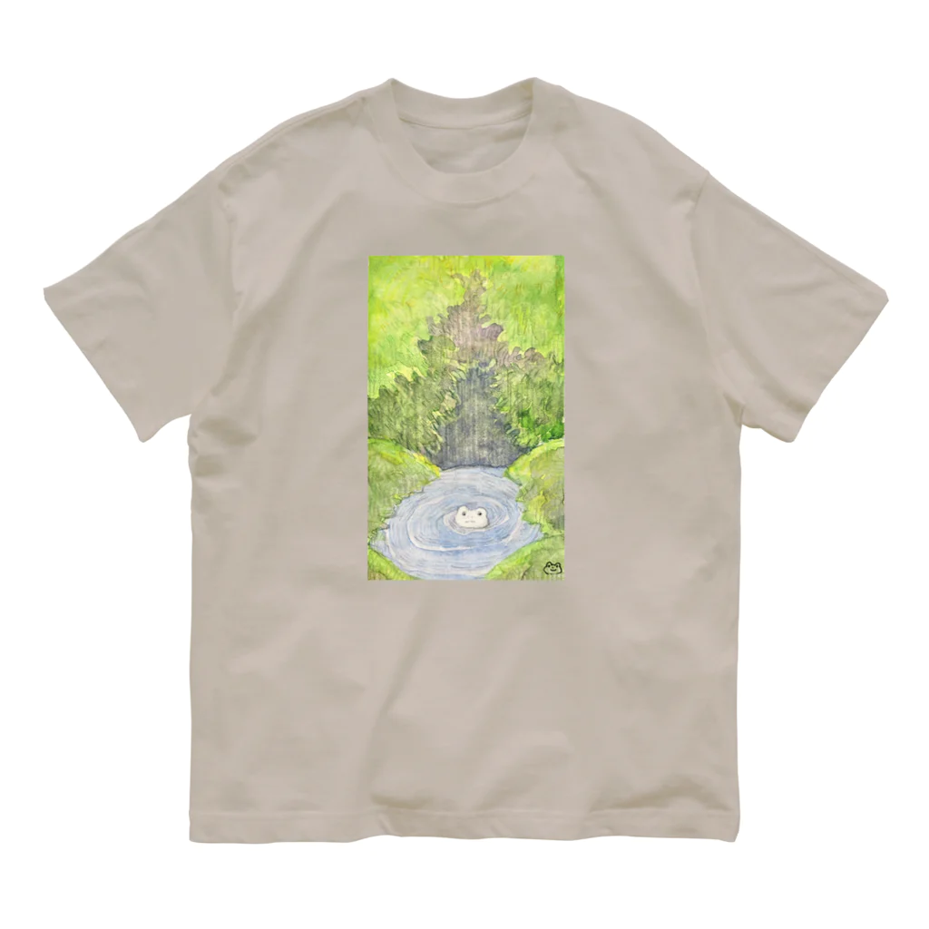 家の中の蛙 SUZURI店／森本のじっとしていたい Organic Cotton T-Shirt
