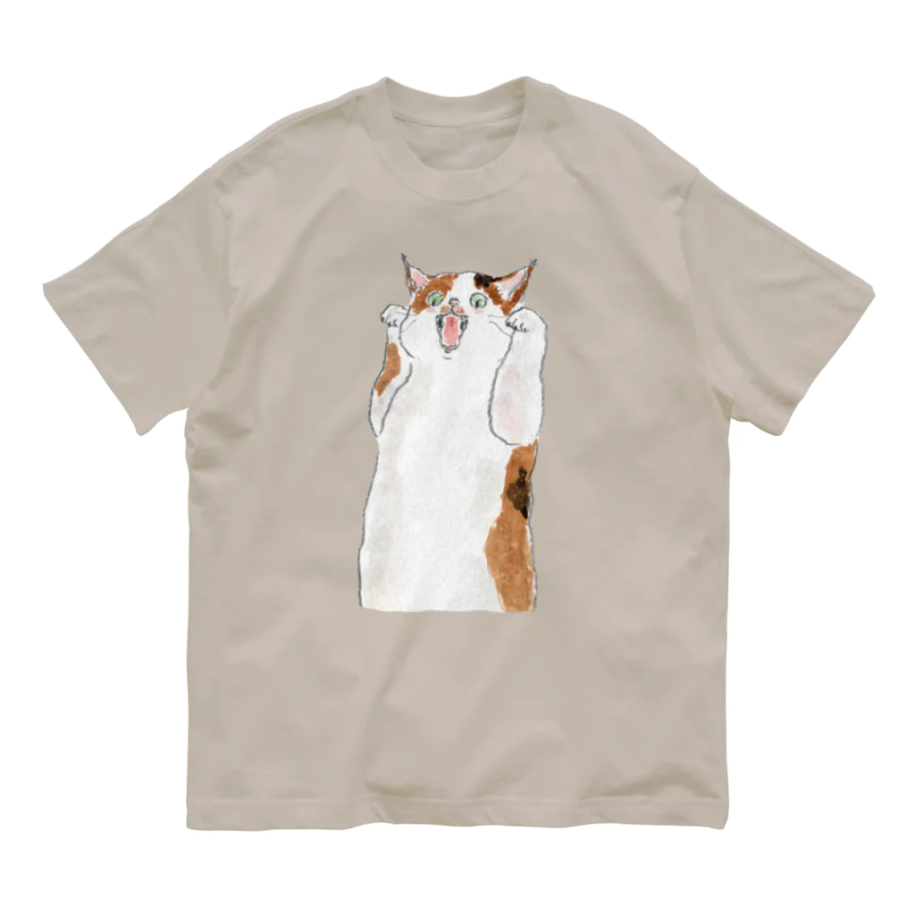 トコロコムギのあくびが出るにゃ〜〜〜 Organic Cotton T-Shirt