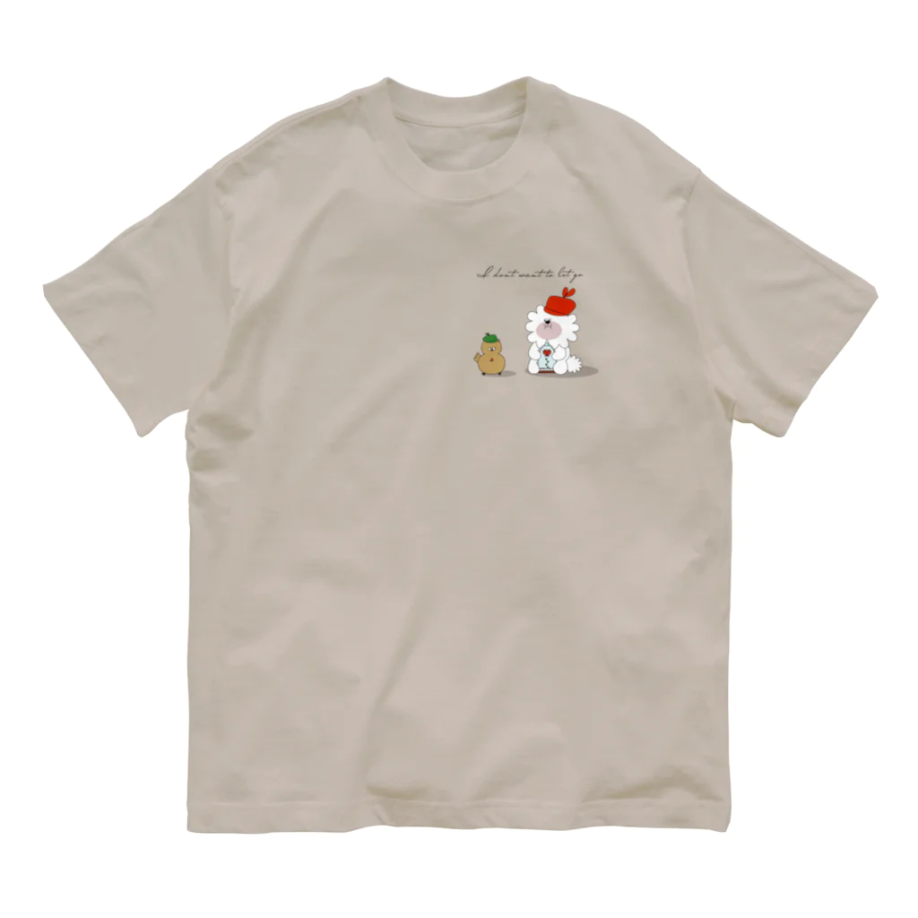 NOBLEROSEGRAFFITIのチョコとカフェラテ オーガニックコットンTシャツ