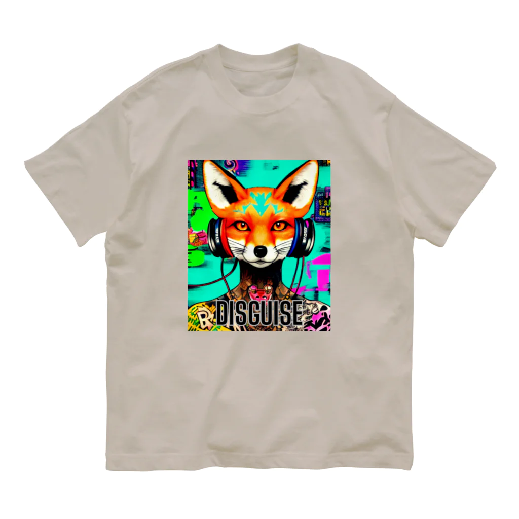 Sawajin Art CollectionのDISGUISED FOX #1 Organic Cotton T-Shirt