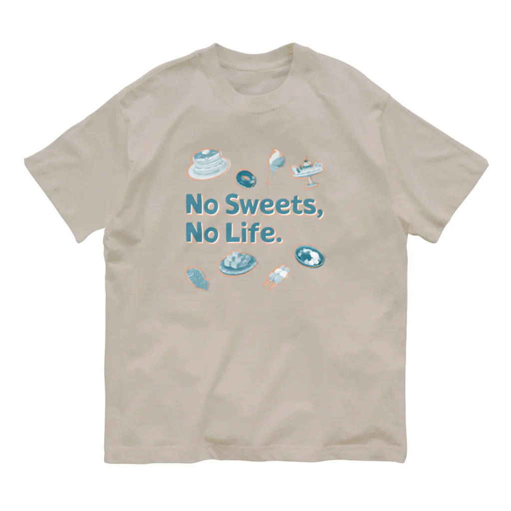 SU-KUのNo Sweets,No Life.Ⅱ オーガニックコットンTシャツ