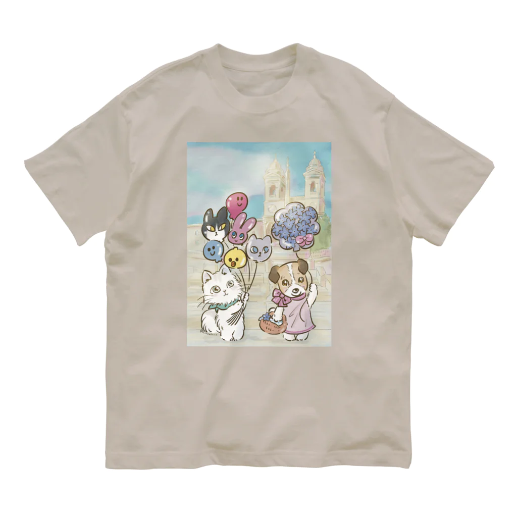 猫のきぬくんのお店のハニーちゃん Organic Cotton T-Shirt