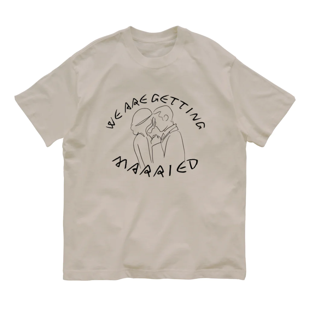 jsprintstudioの私たち結婚します Organic Cotton T-Shirt