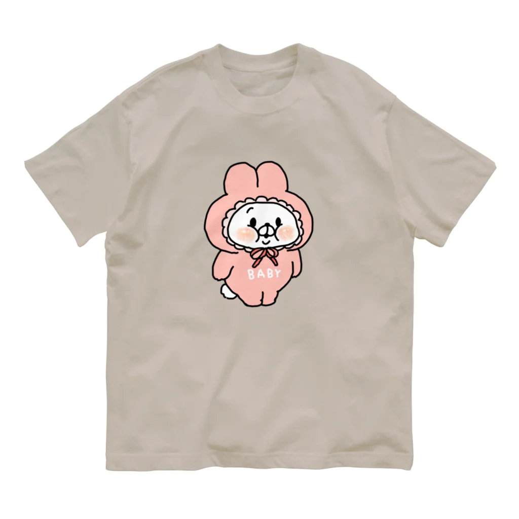 saimari＠LINEスタンプ販売中のBABY？ぶーぶーちゃん オーガニックコットンTシャツ