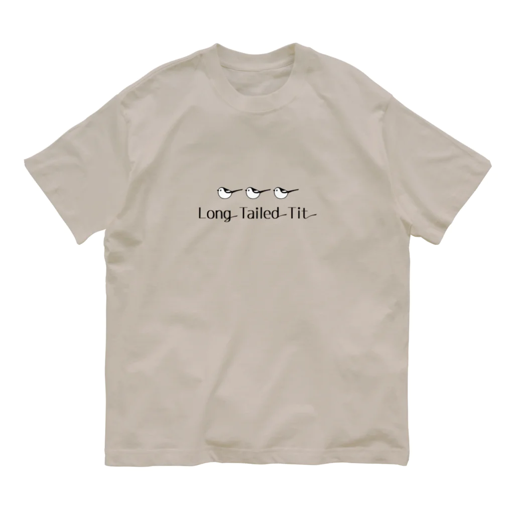 キャリコ堂のシマエナガロゴ入りＡ Organic Cotton T-Shirt