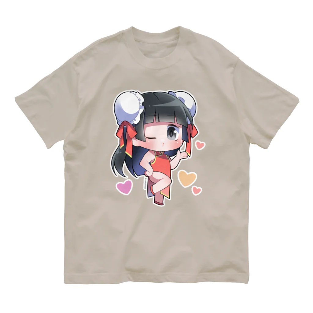 kinotowotoのチャイナガール-01 オーガニックコットンTシャツ