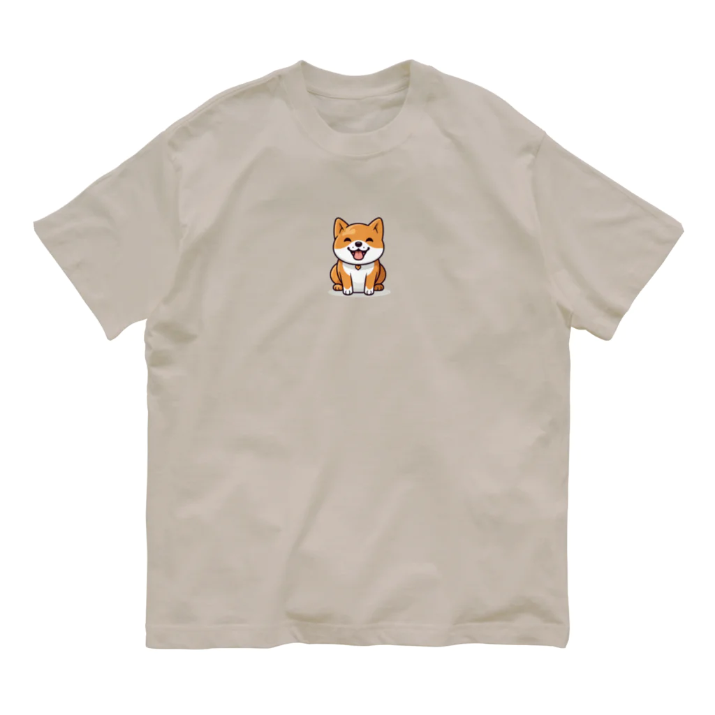 BunnyBloomのShiba Dog Organic Cotton T-Shirt