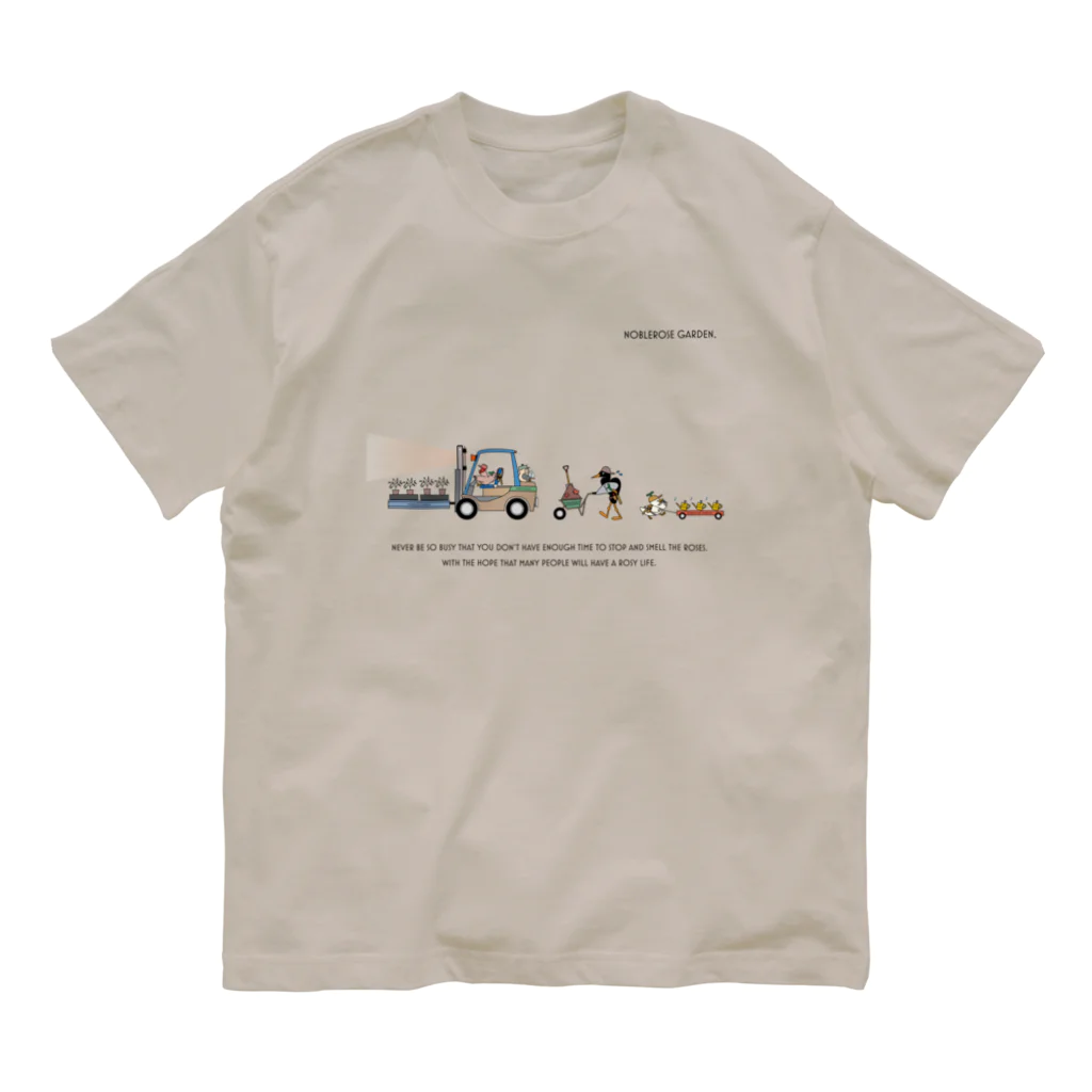 NOBLEROSEGRAFFITIのNRG.ローズメイク(BK) Organic Cotton T-Shirt