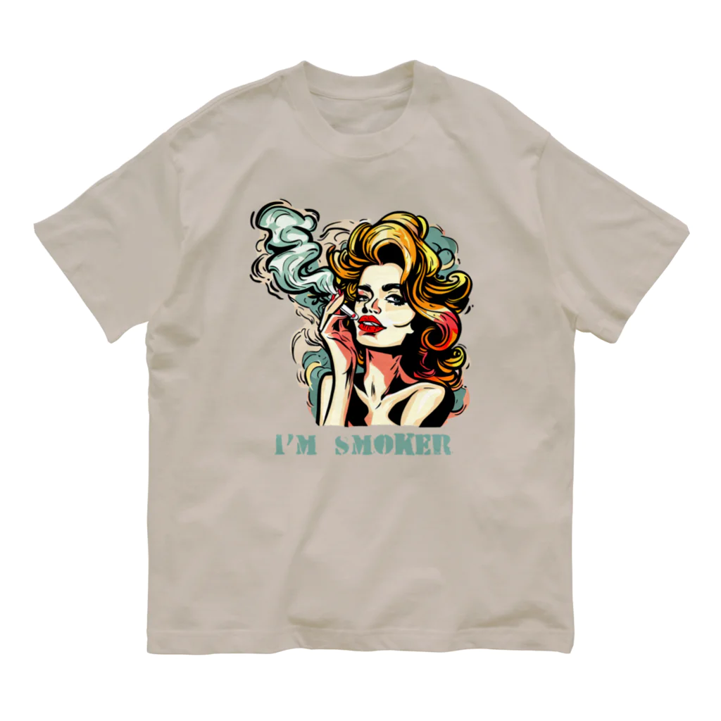 islandmoon13の煙草を吸う美女 Organic Cotton T-Shirt