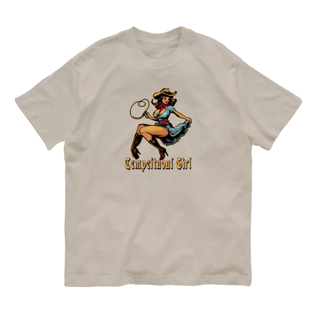 islandmoon13のCOWGIRL　じゃじゃ馬娘　tempestuous girl オーガニックコットンTシャツ