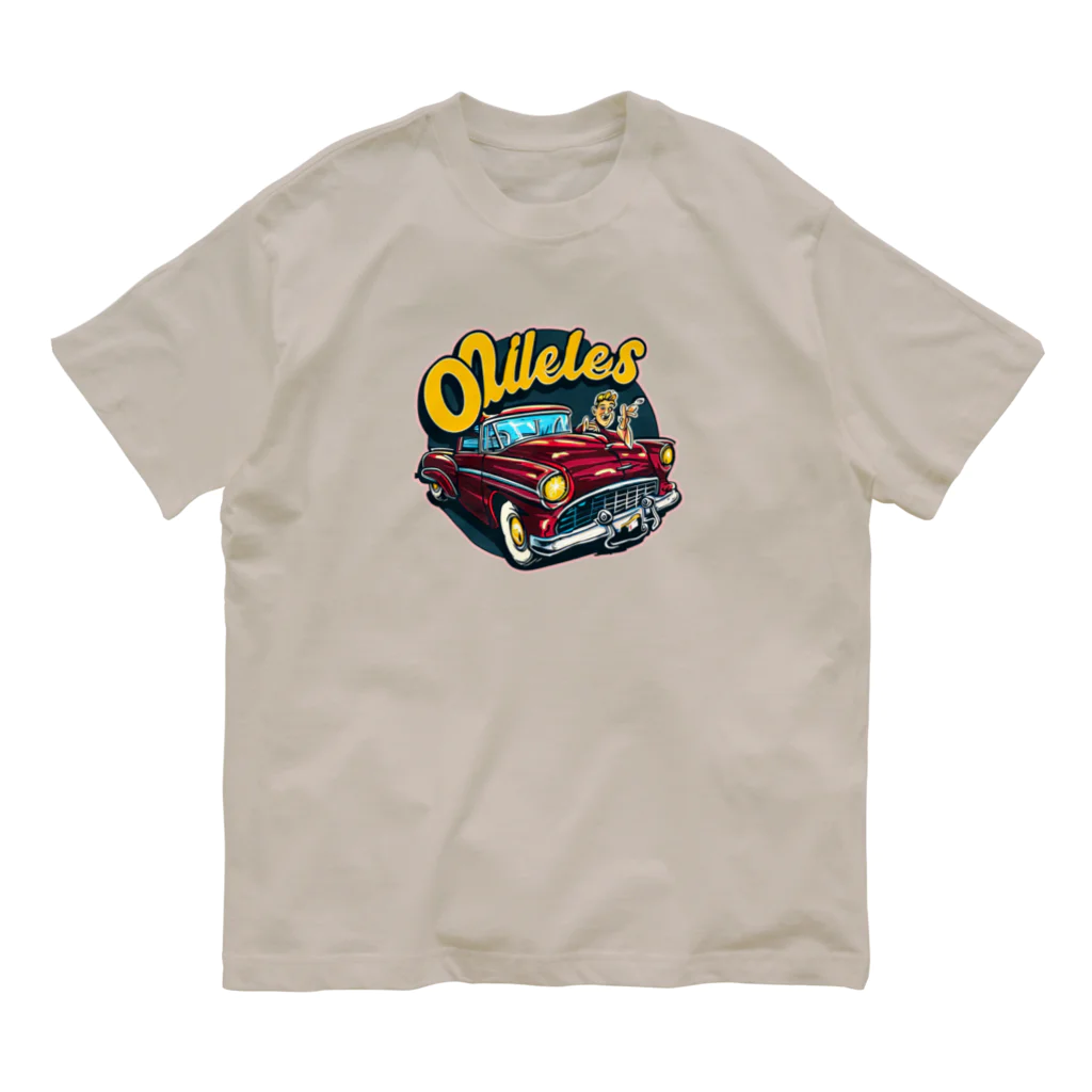 islandmoon13のOLDIES　　50’ｓ ＣＡＲ オーガニックコットンTシャツ