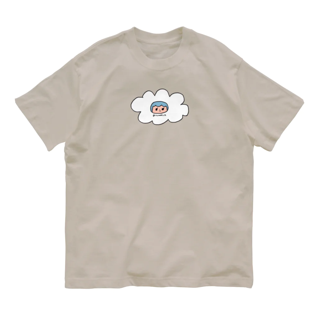 KUMORIの雲なくもりちゃん オーガニックコットンTシャツ