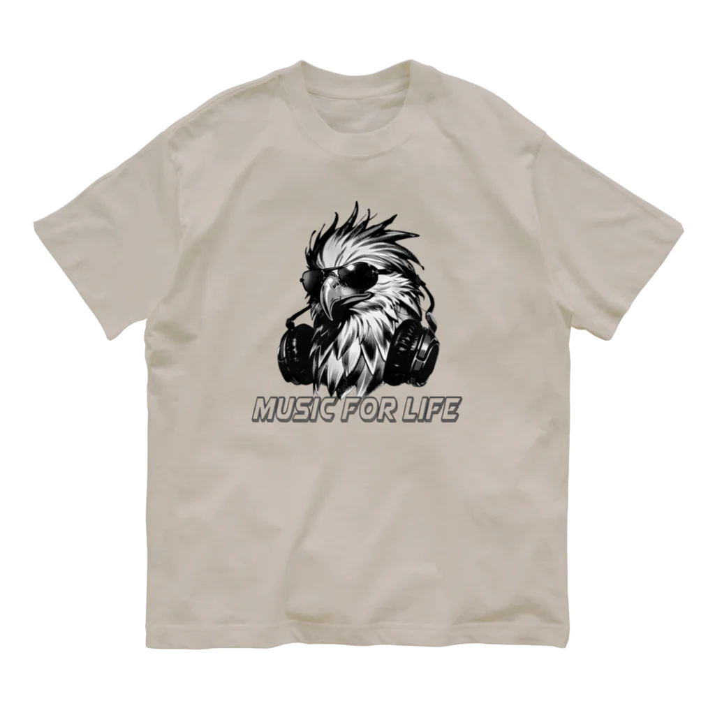 MELLOW-MELLOWのBeats Eagle Tee オーガニックコットンTシャツ