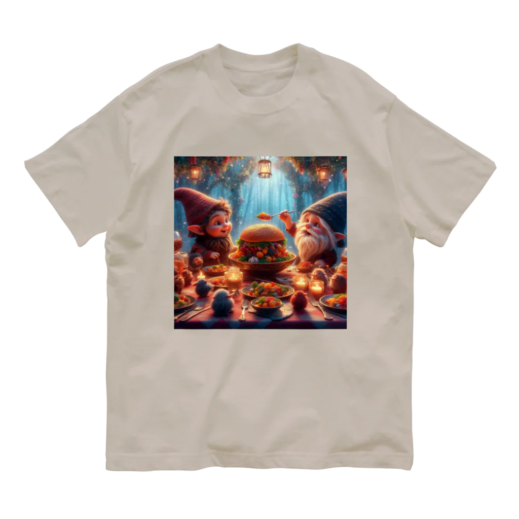 Gu--mimiの*Gu~mimi*小人の晩餐 Organic Cotton T-Shirt