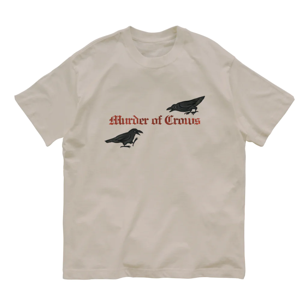 Yellow_SparrowのMurder of Crows オーガニックコットンTシャツ