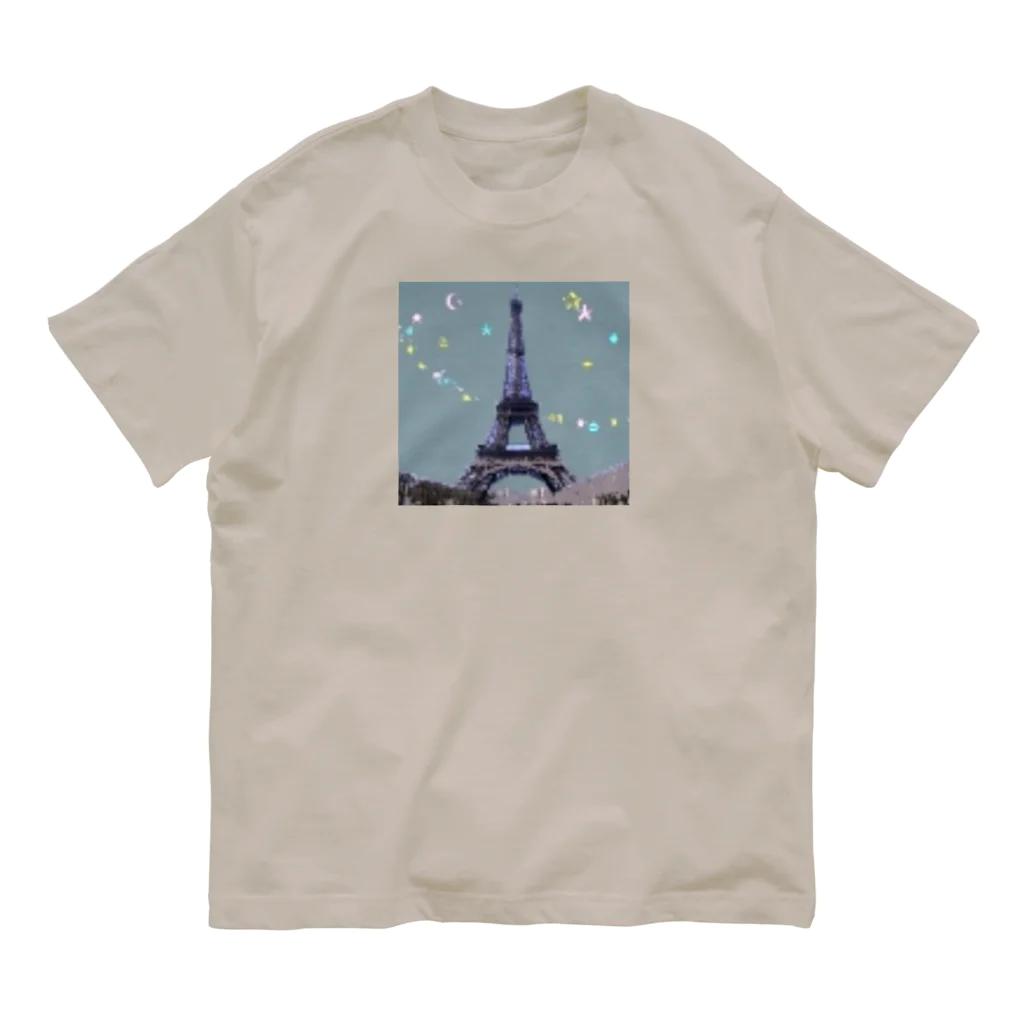 PAW WOW MEOWのParis★Night オーガニックコットンTシャツ