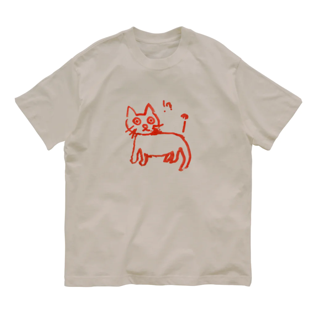 PAW WOW MEOWのネコちゃんをノミから守ろう！ オーガニックコットンTシャツ