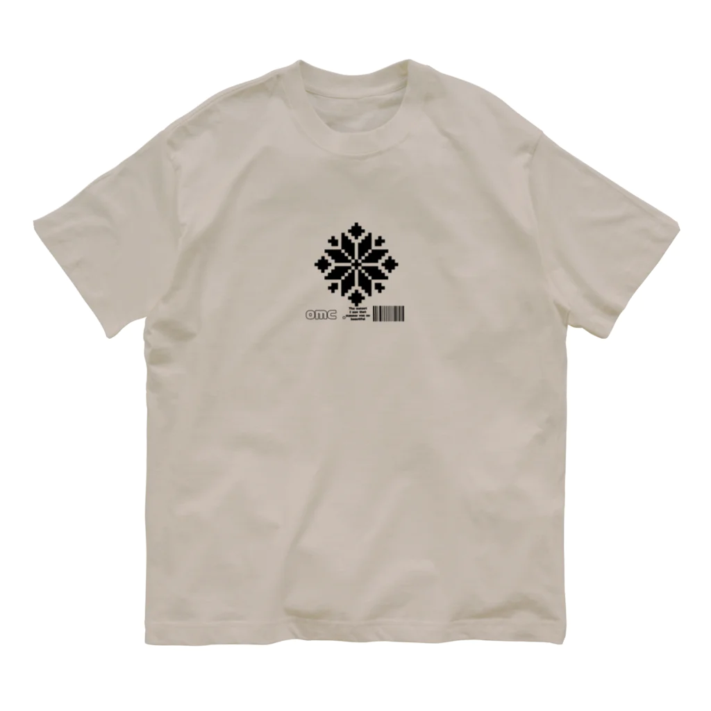 おもちショップの雪のドット結晶 Organic Cotton T-Shirt