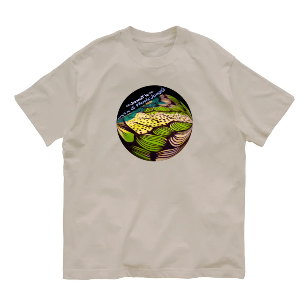 mixethnicjamamaneseのオリジナルJamaTieロゴ～アフリカン Organic Cotton T-Shirt