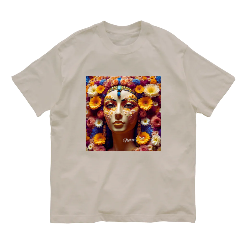 お花屋SUNのFlora Cleo「フローラ・クレオ」 オーガニックコットンTシャツ