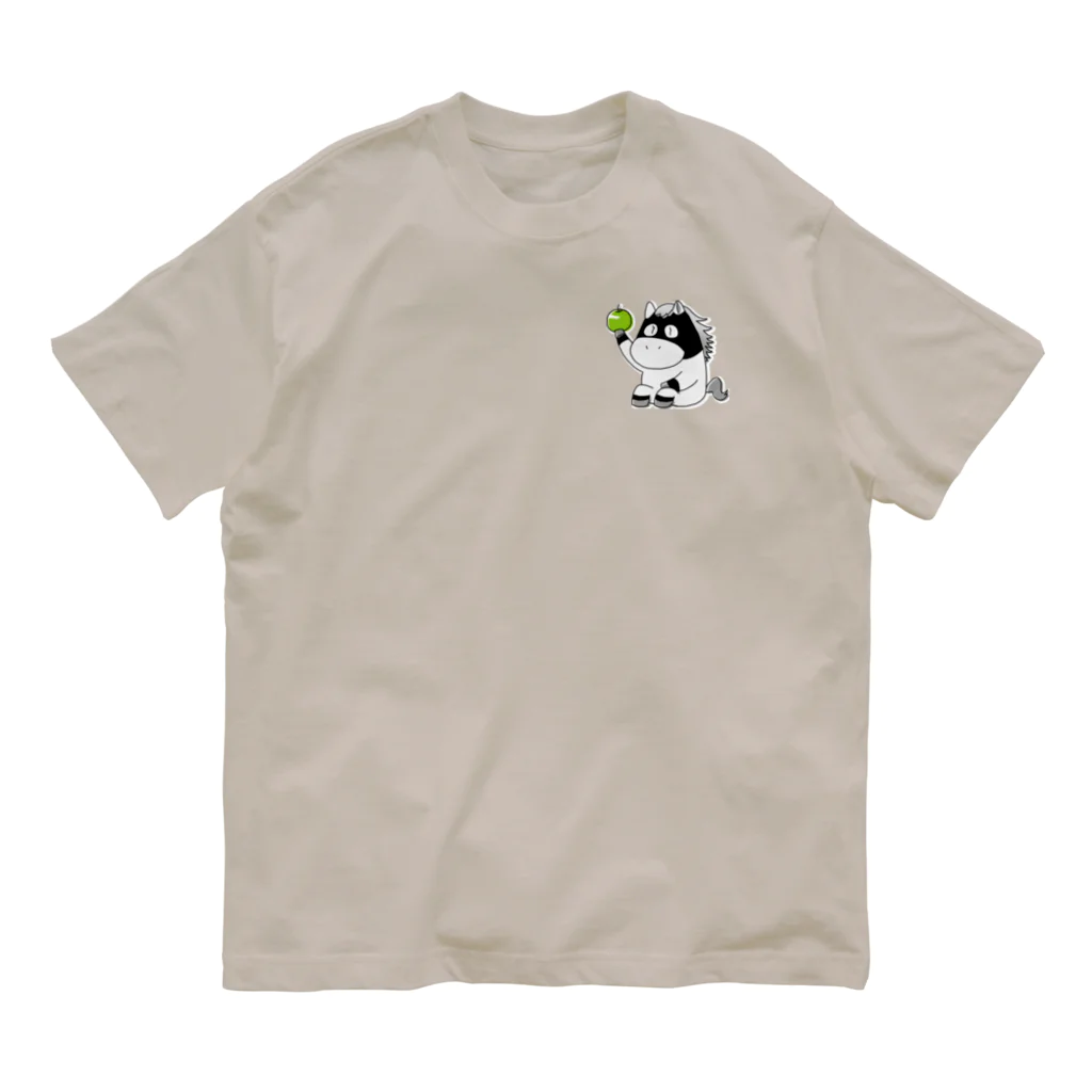 アナ５３ショップの【春・夏用】ゴールドシップコスプレver体育座りするお馬『アナ５３』 Organic Cotton T-Shirt