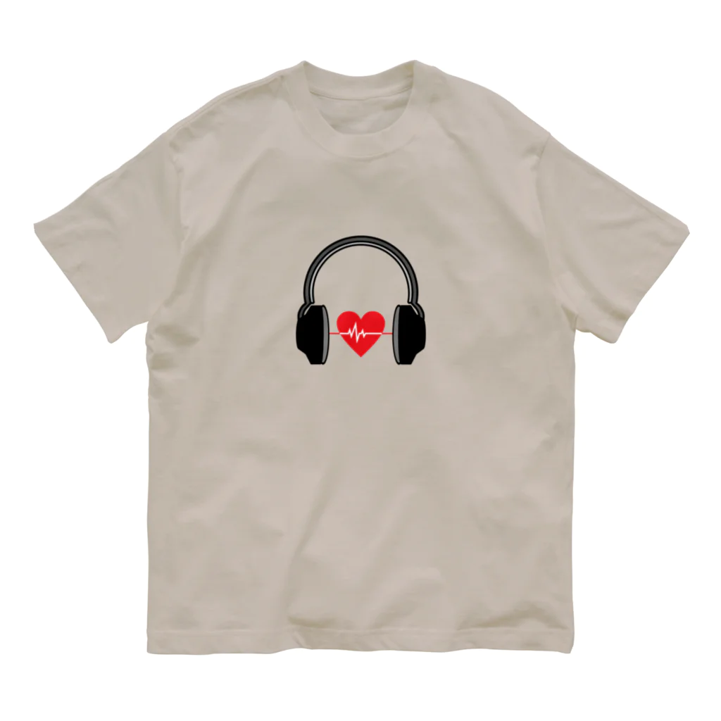 ODORU SOUNDS♪のBEAT ON HEART オーガニックコットンTシャツ