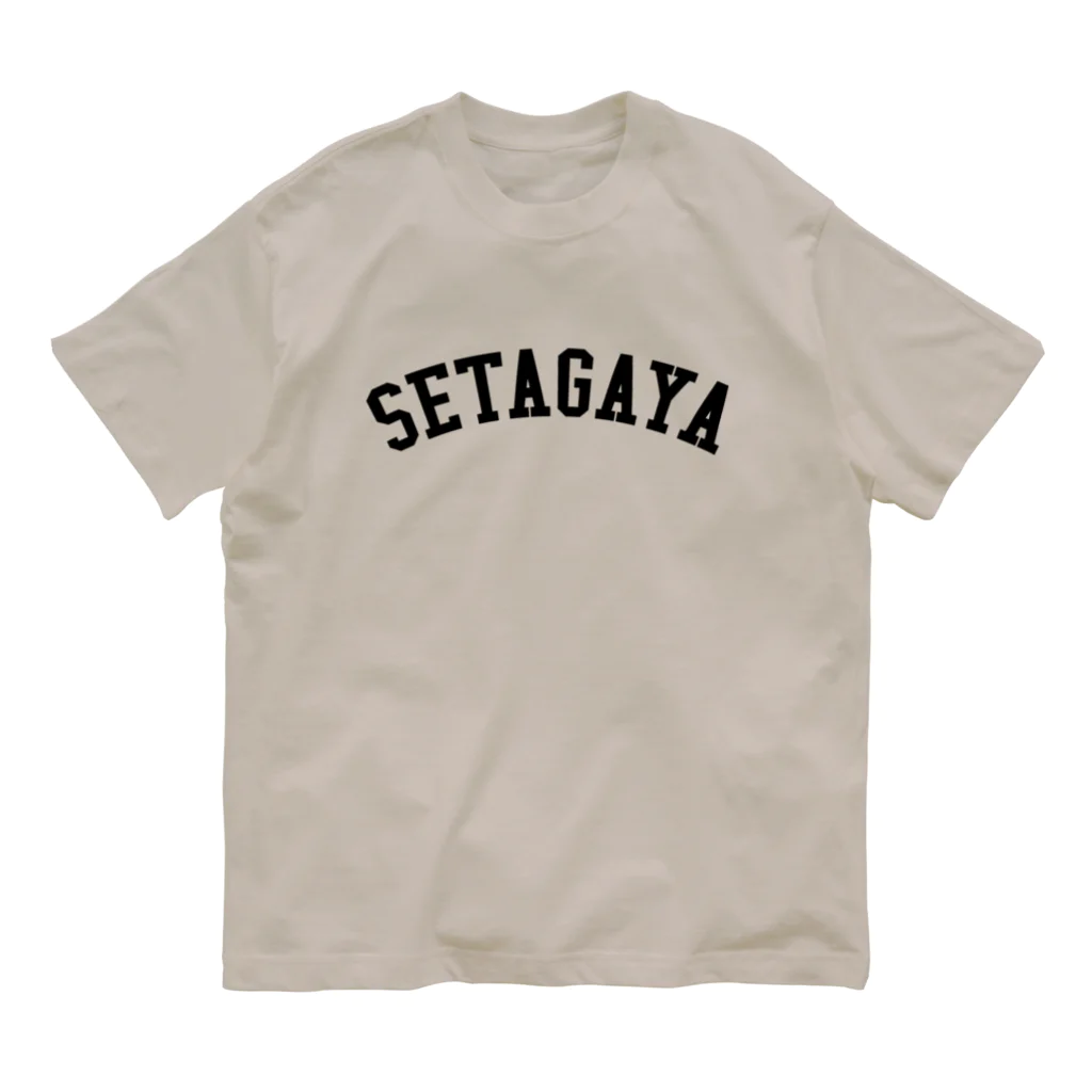 せたが屋さんの世田谷Tシャツ　ブラックロゴ(setagaya item) オーガニックコットンTシャツ