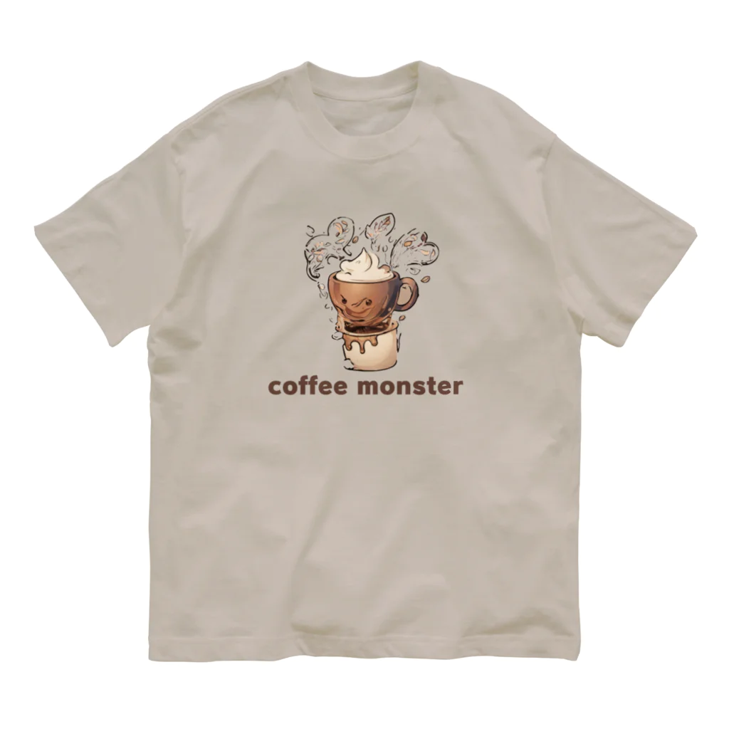 leisurely_lifeのCoffee Monster Java オーガニックコットンTシャツ