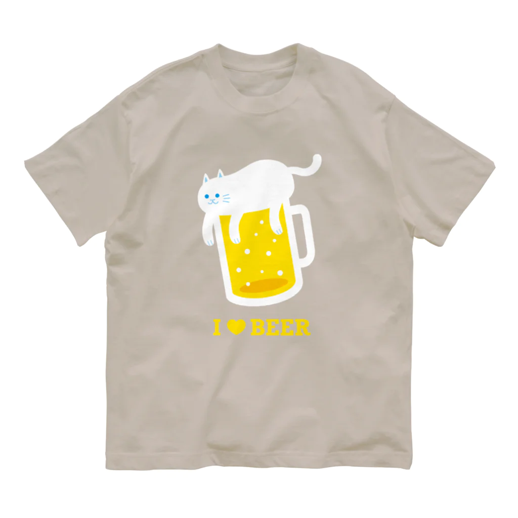 hiropo3のねこ泡ビール Organic Cotton T-Shirt