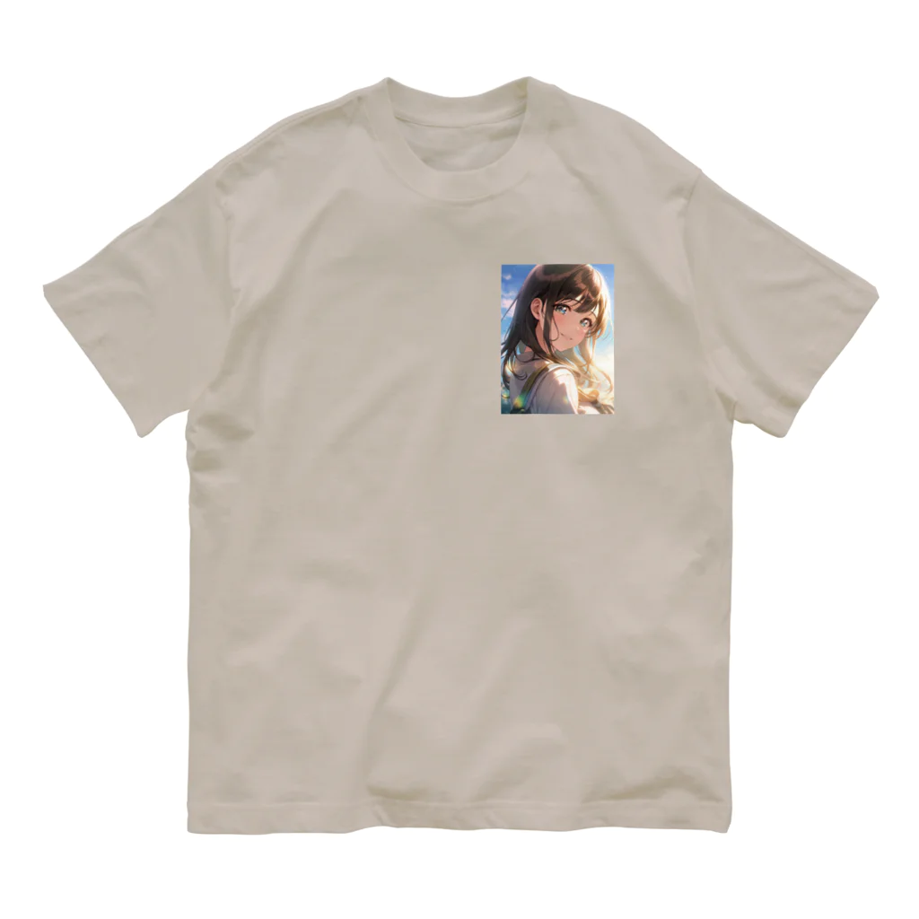 きゃんべるの彼女の微笑み - A Glimpse of Happiness Organic Cotton T-Shirt