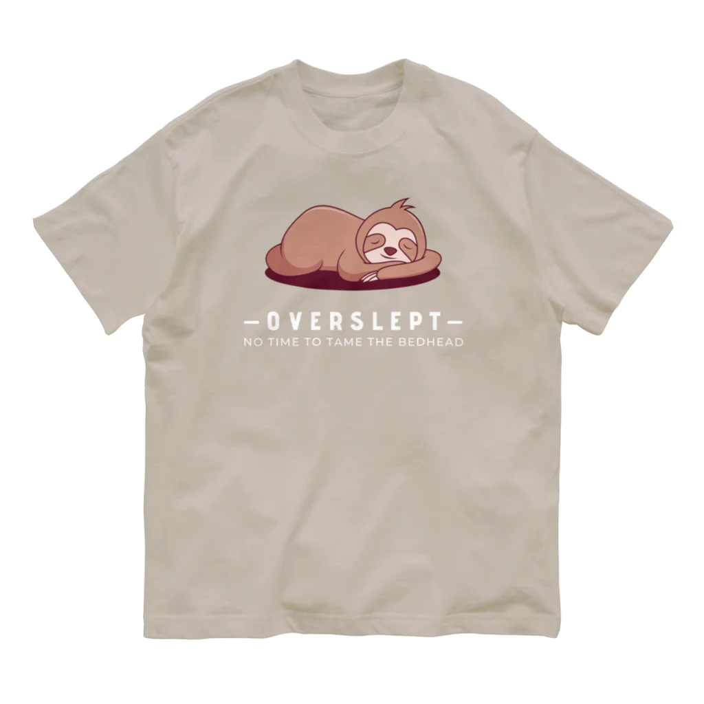 chataro123のOverslept: No Time to Tame the Bedhead Organic Cotton T-Shirt