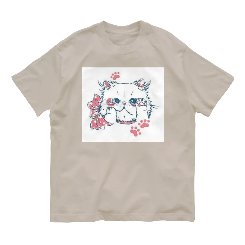 Reea wkoのふわっねっこっ オーガニックコットンTシャツ