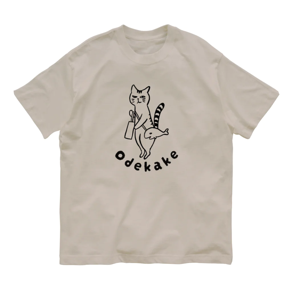 nekomataのOdekake　Tシャツ オーガニックコットンTシャツ