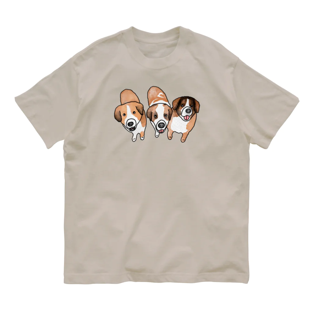 カナダで超大型犬と暮らす　Northern-Fieldのアンジンボウ（Bタイプ） オーガニックコットンTシャツ