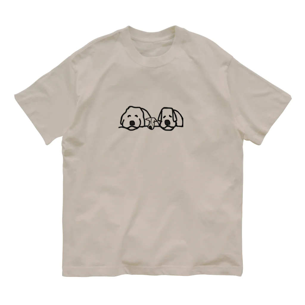 ゴールデンレトリバー レガロの仲良し Organic Cotton T-Shirt