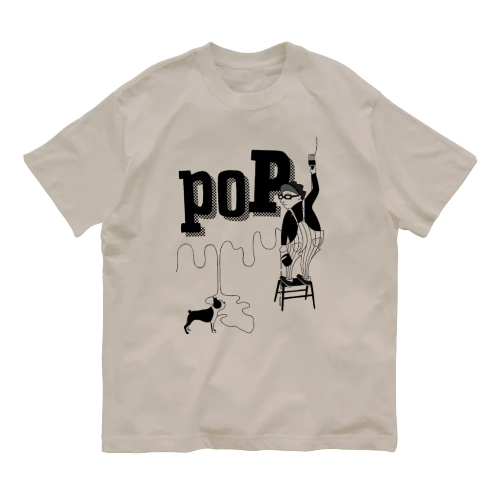 hilo tomula トムラ ヒロのPaint It POP オーガニックコットンTシャツ