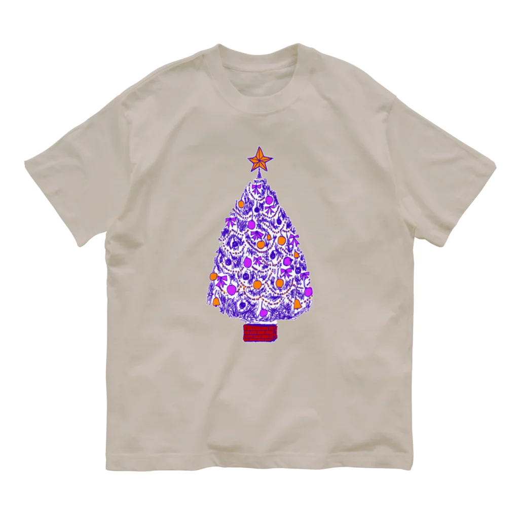 NIKORASU GOのクリスマスツリー Organic Cotton T-Shirt