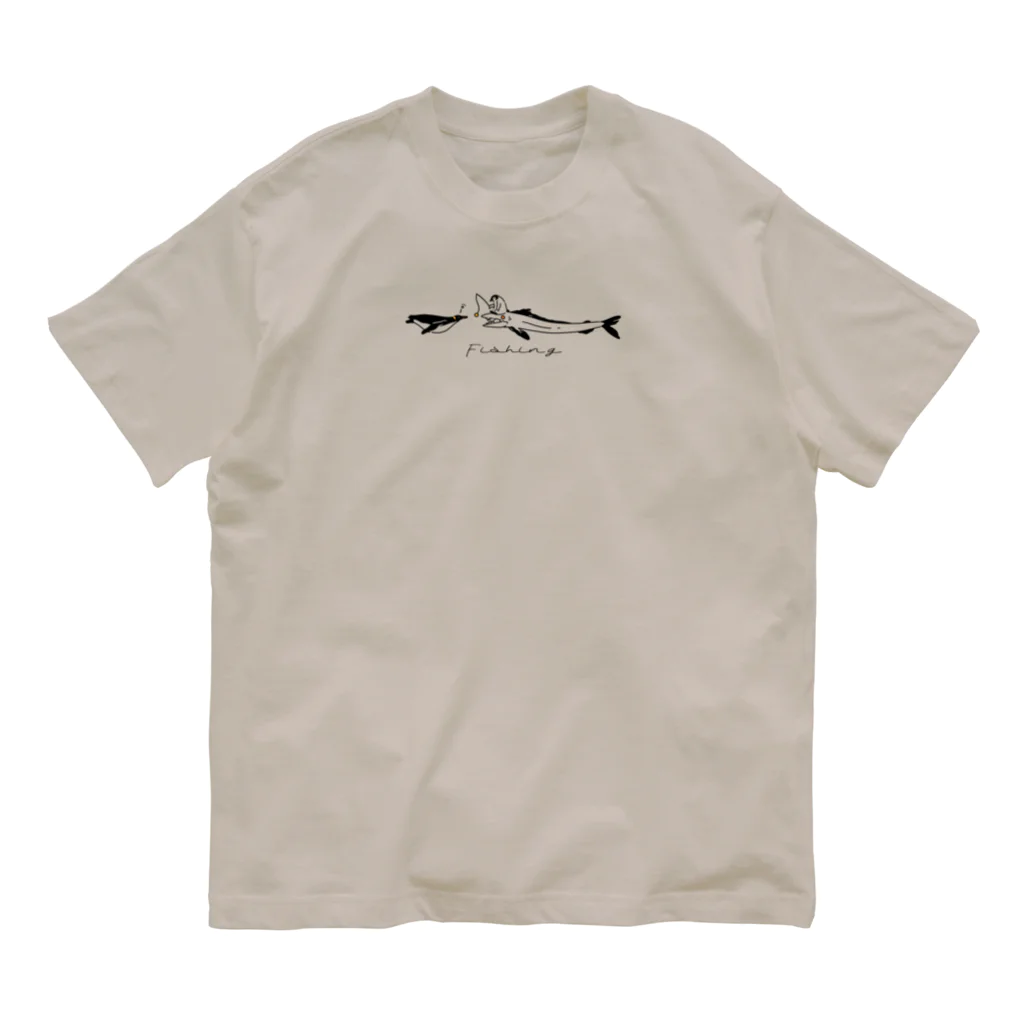 ナイロドノのペンギンとミズウオ Organic Cotton T-Shirt