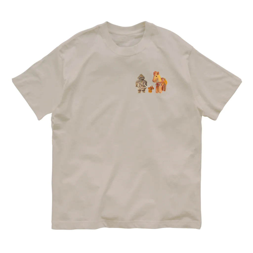 WAMI ARTの縄文仲間 オーガニックコットンTシャツ