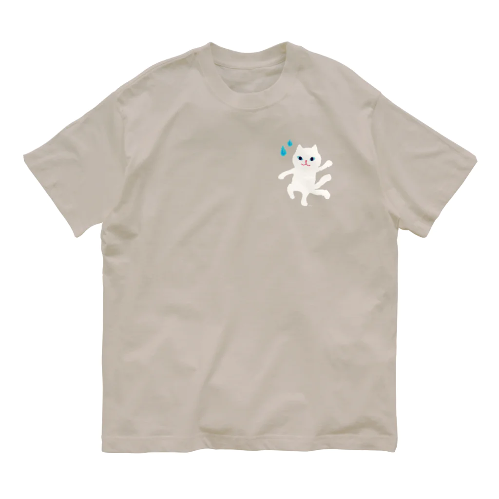 おばけ商店のおばけTシャツ＜白猫又＞ オーガニックコットンTシャツ