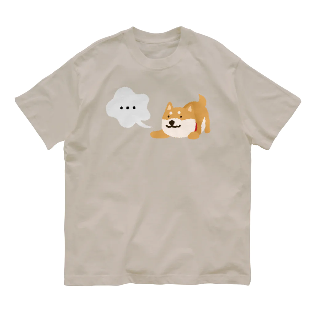 semioticaのむむむ柴犬（・・・） オーガニックコットンTシャツ