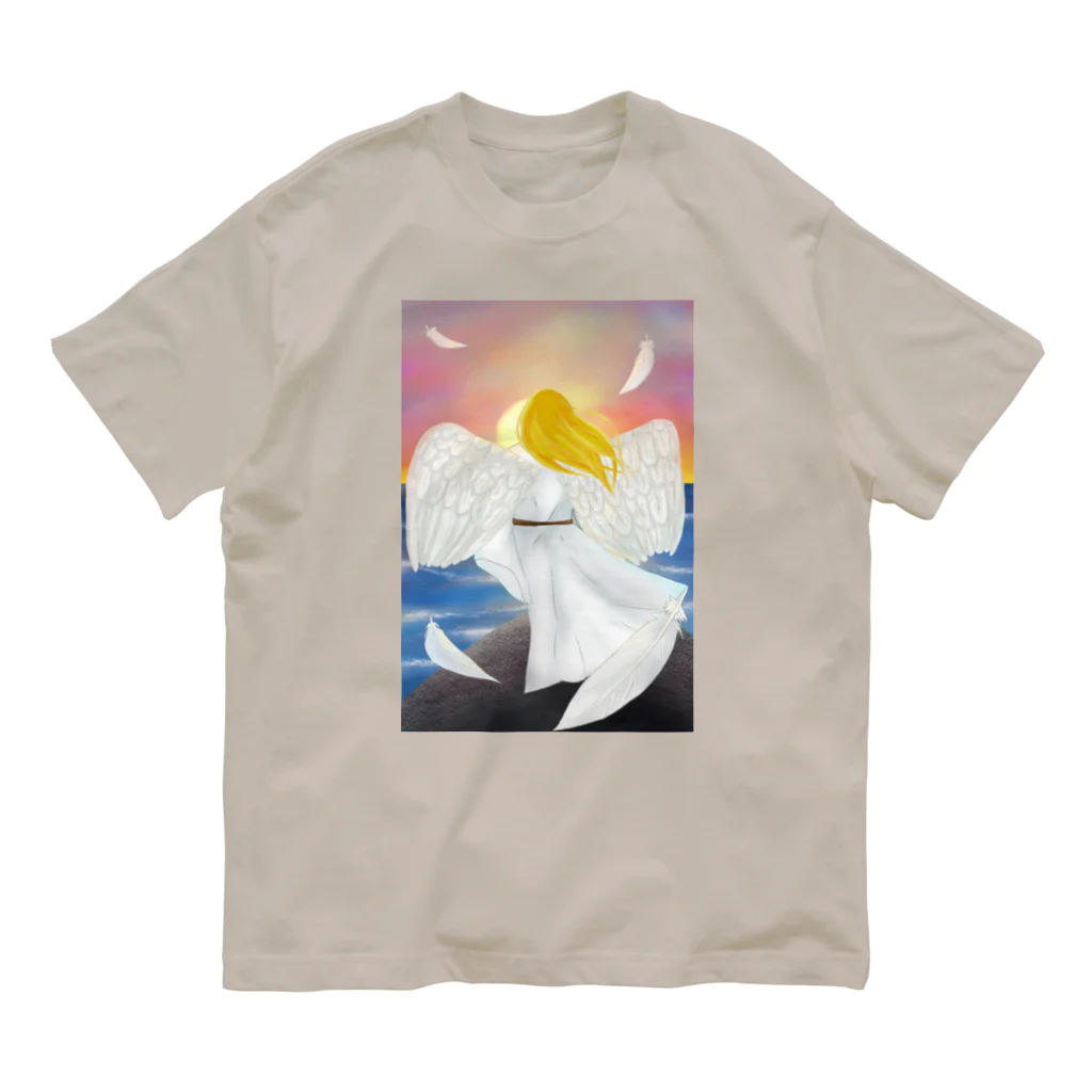 Lily bird（リリーバード）の落陽天使 Organic Cotton T-Shirt
