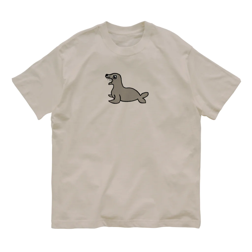 魚長～UoChou～の陽気なアシカ Organic Cotton T-Shirt