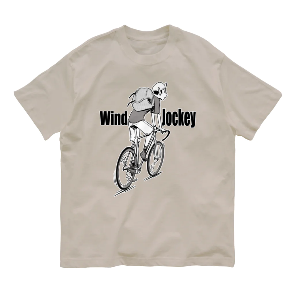 nidan-illustrationの"Wind Jockey" オーガニックコットンTシャツ