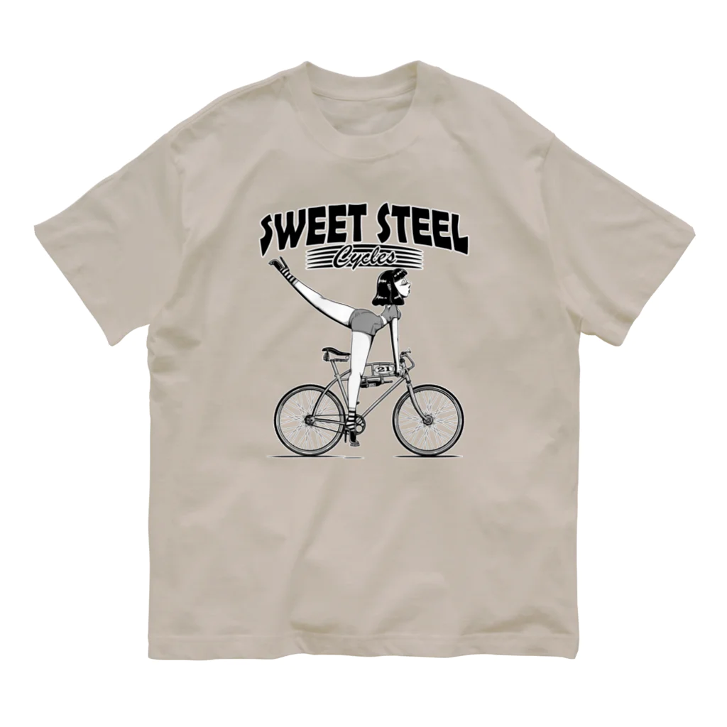 nidan-illustrationの"SWEET STEEL Cycles" #1 オーガニックコットンTシャツ