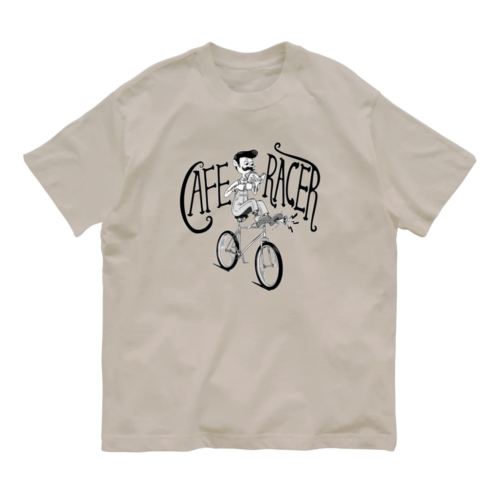 nidan-illustrationの"CAFE RACER" オーガニックコットンTシャツ