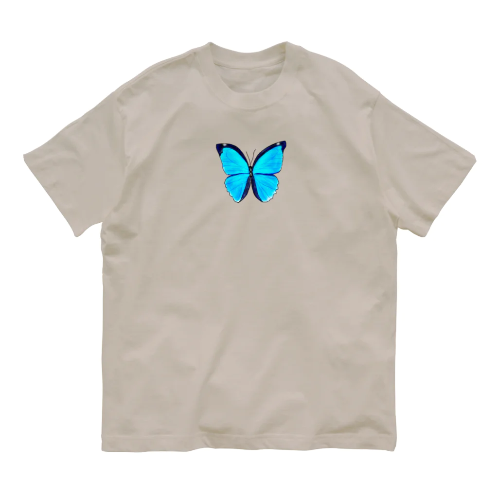 LalaHangeulのモルフォ蝶 Organic Cotton T-Shirt