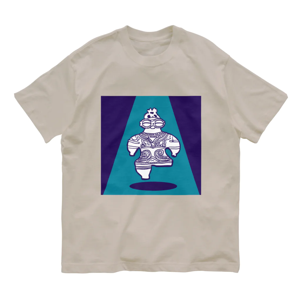 羽壱｜HANEICHIの遮光器土偶 Organic Cotton T-Shirt