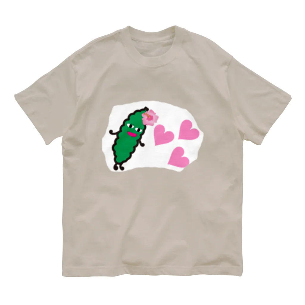 ハロー! オキナワのそれは、ゴーヤからの愛 Organic Cotton T-Shirt